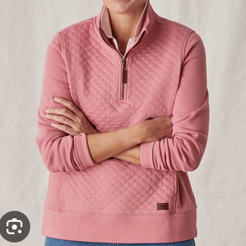 L.L. Bean Women's Quilted Rose Sweatshirt medium